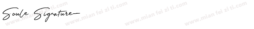 Soule Signature字体转换